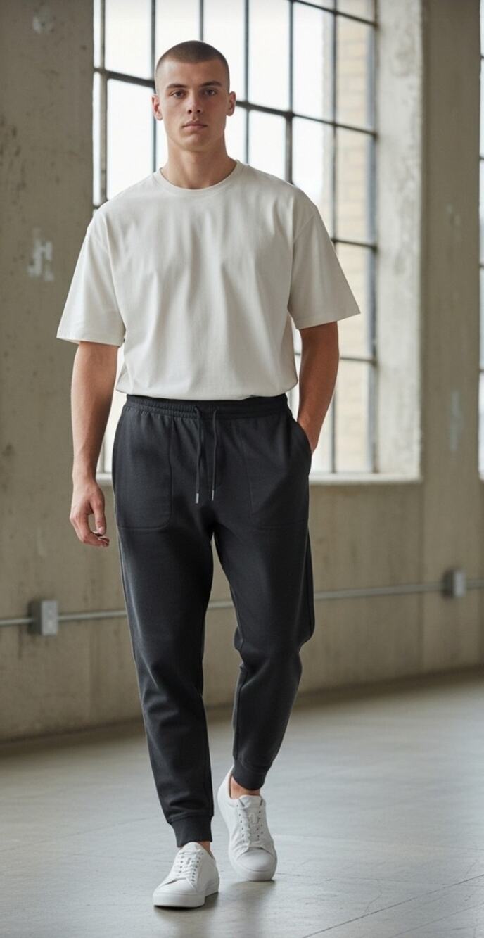 Sz Large VRST Men's Limitless Joggers in black.